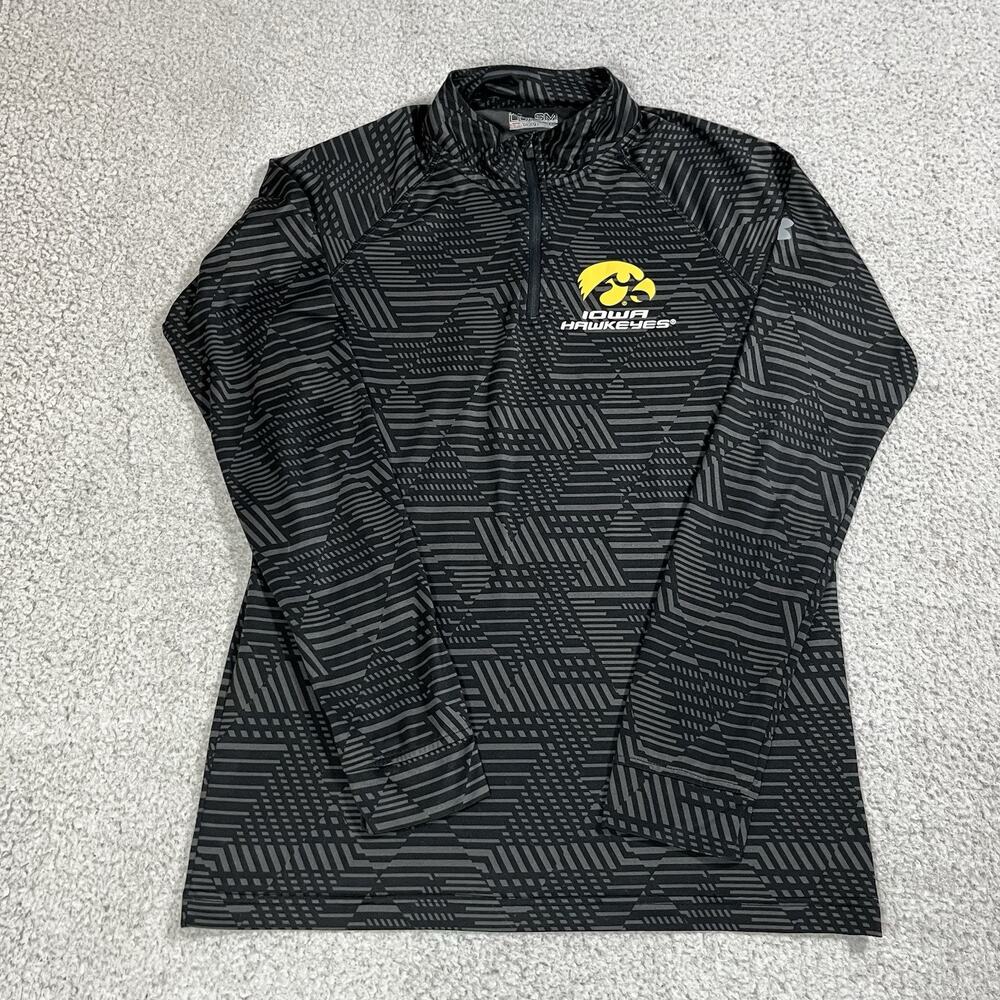 Iowa Hawkeyes 1/4 Zip Pullover Mens Small Gray Under Armour Jacket Lightweight - Picture 1 of 10